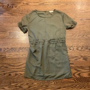 Entro olive green mini dress size X